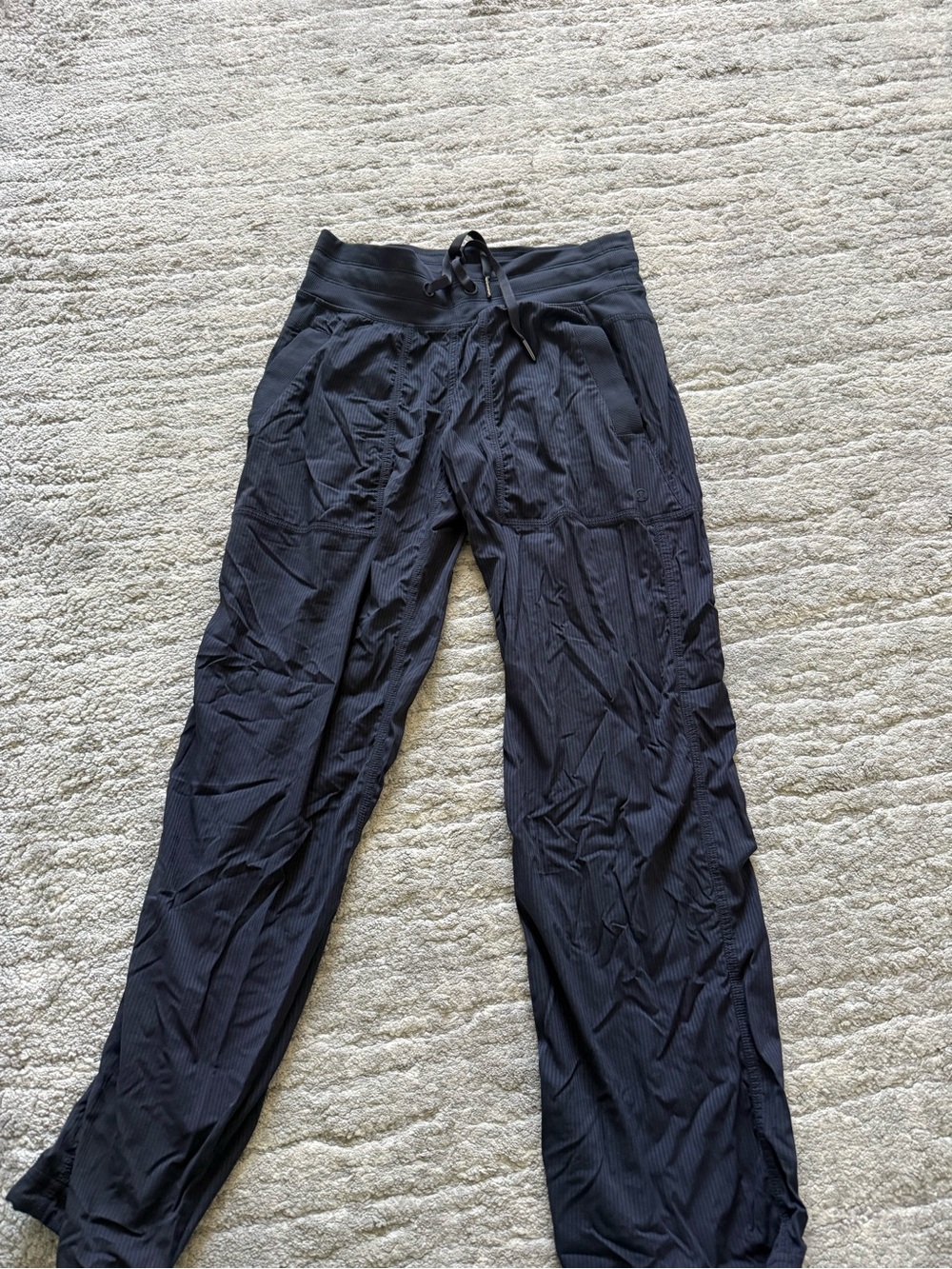 lululemon athletica Black Wide-Leg Drawstring Track Pants